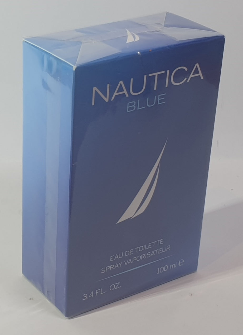 Nautica Blue eau de toilette packaging on a white background