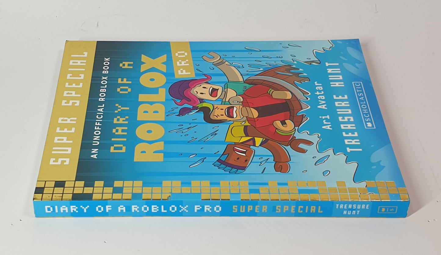 Book titled 'Diary of a Roblox Pro' on a white background