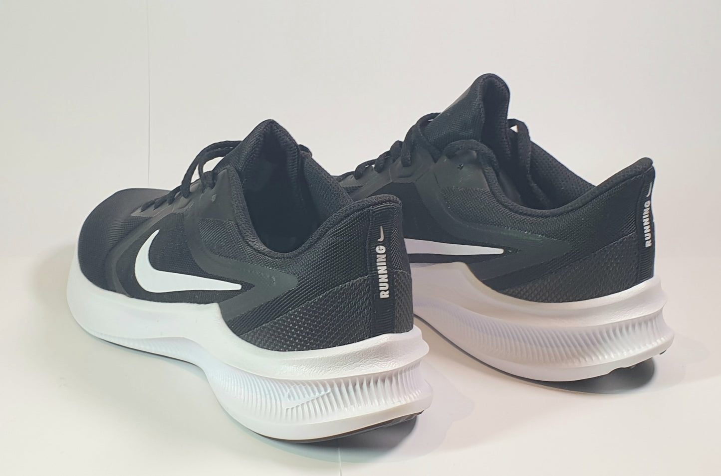 Nike Downshifter running shoe, black and white