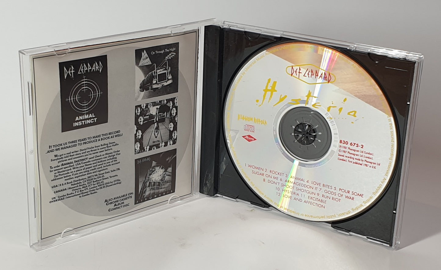 def leppard hysteria CD