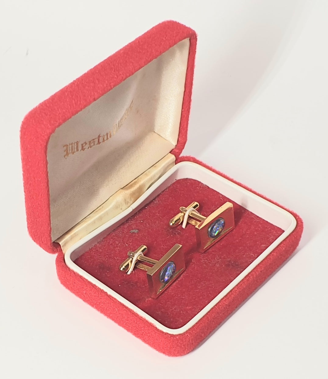 Vintage - OPAL CUFFLINKS