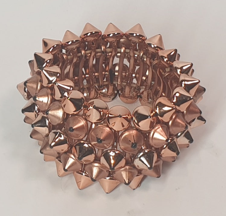Rose gold spiked bracelet