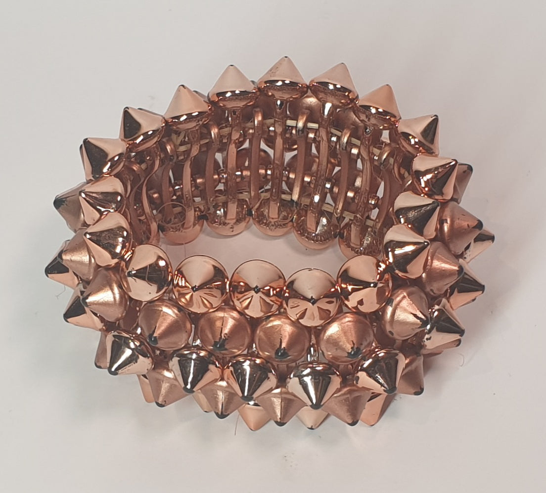 Rose gold spiked bracelet