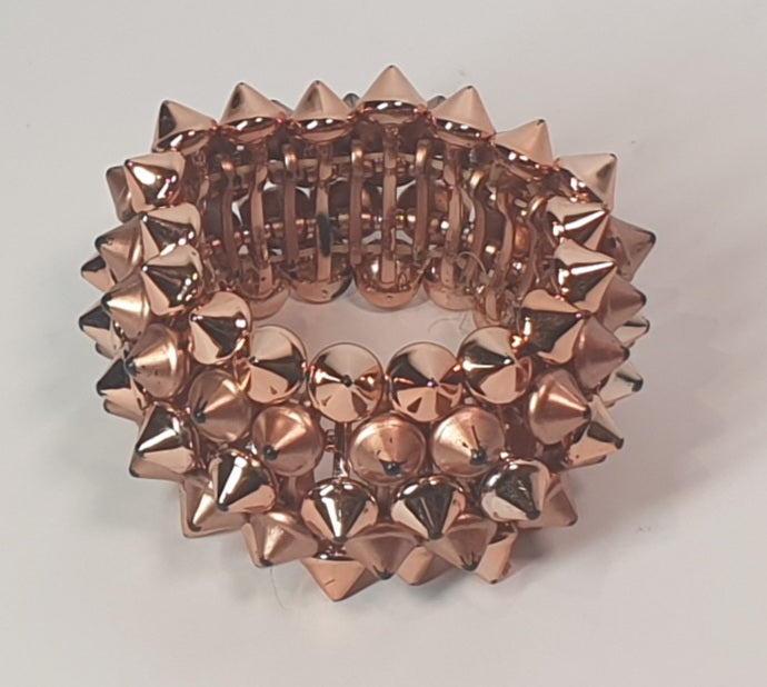 Rose gold spiked bracelet
