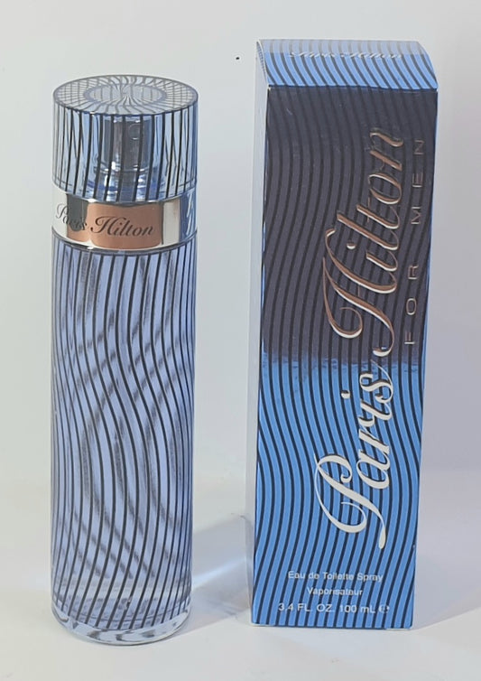 Paris Hilton perfume bottle and packaging on a white background