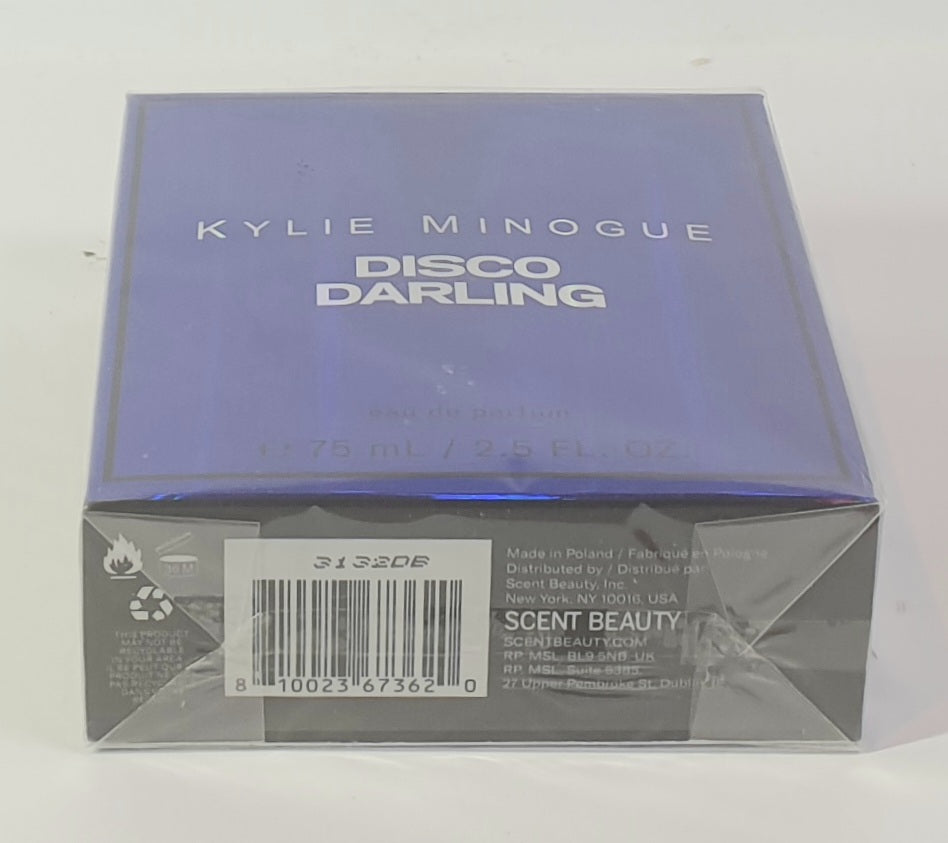 Kylie Minogue Disco Darling perfume packaging on a white background