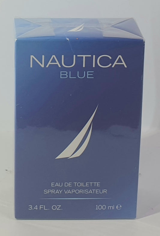 Nautica Blue eau de toilette packaging on a white background