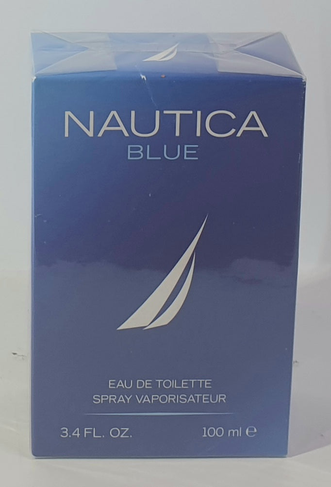 Nautica Blue eau de toilette packaging on a white background