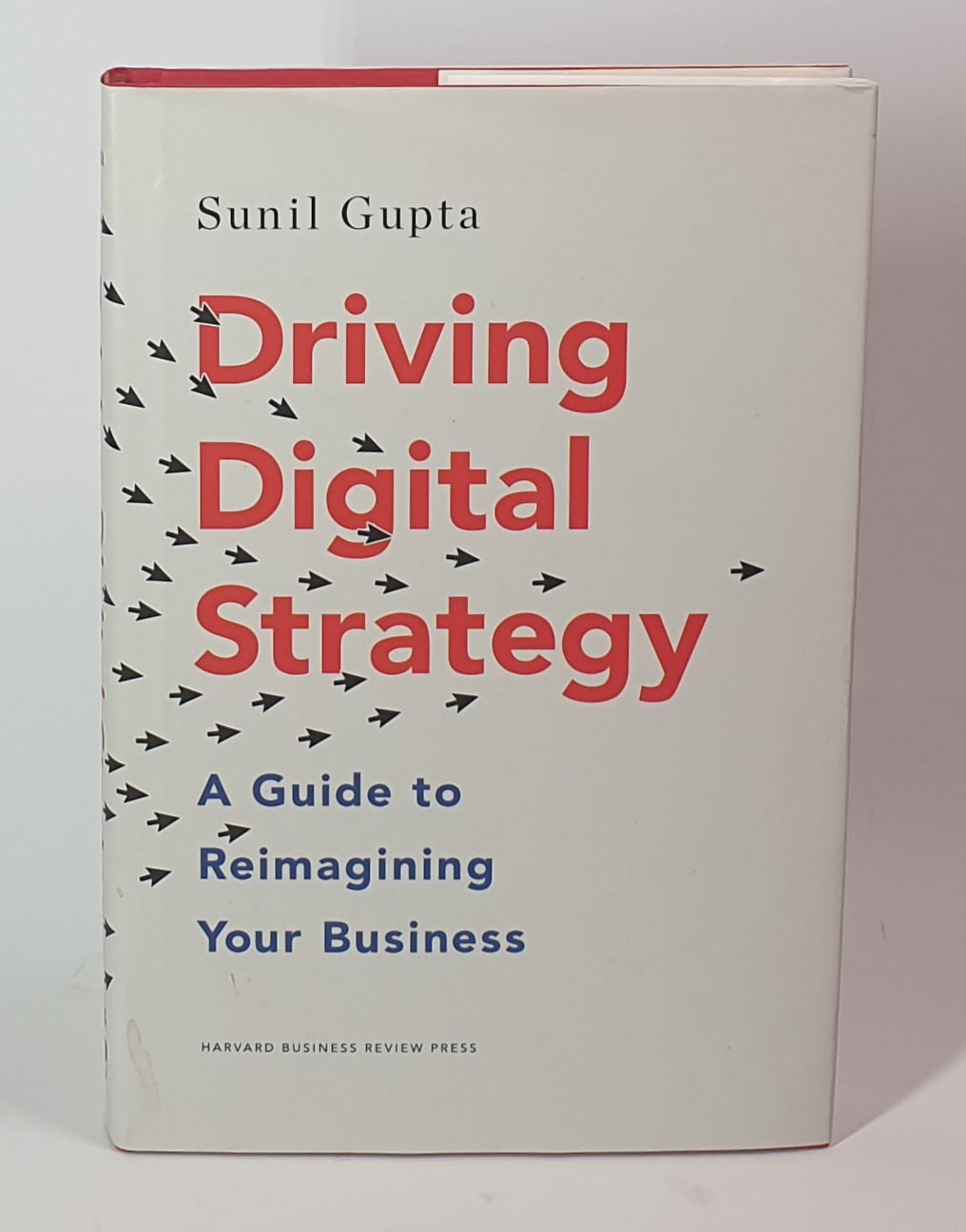 Book titled 'Driving Digital Strategy' by Sunil Gupta on a white background