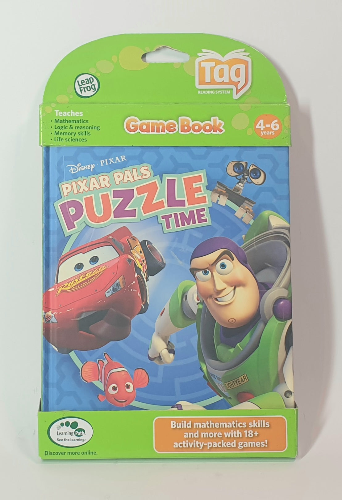 Game book packaging featuring Pixar characters on a white background