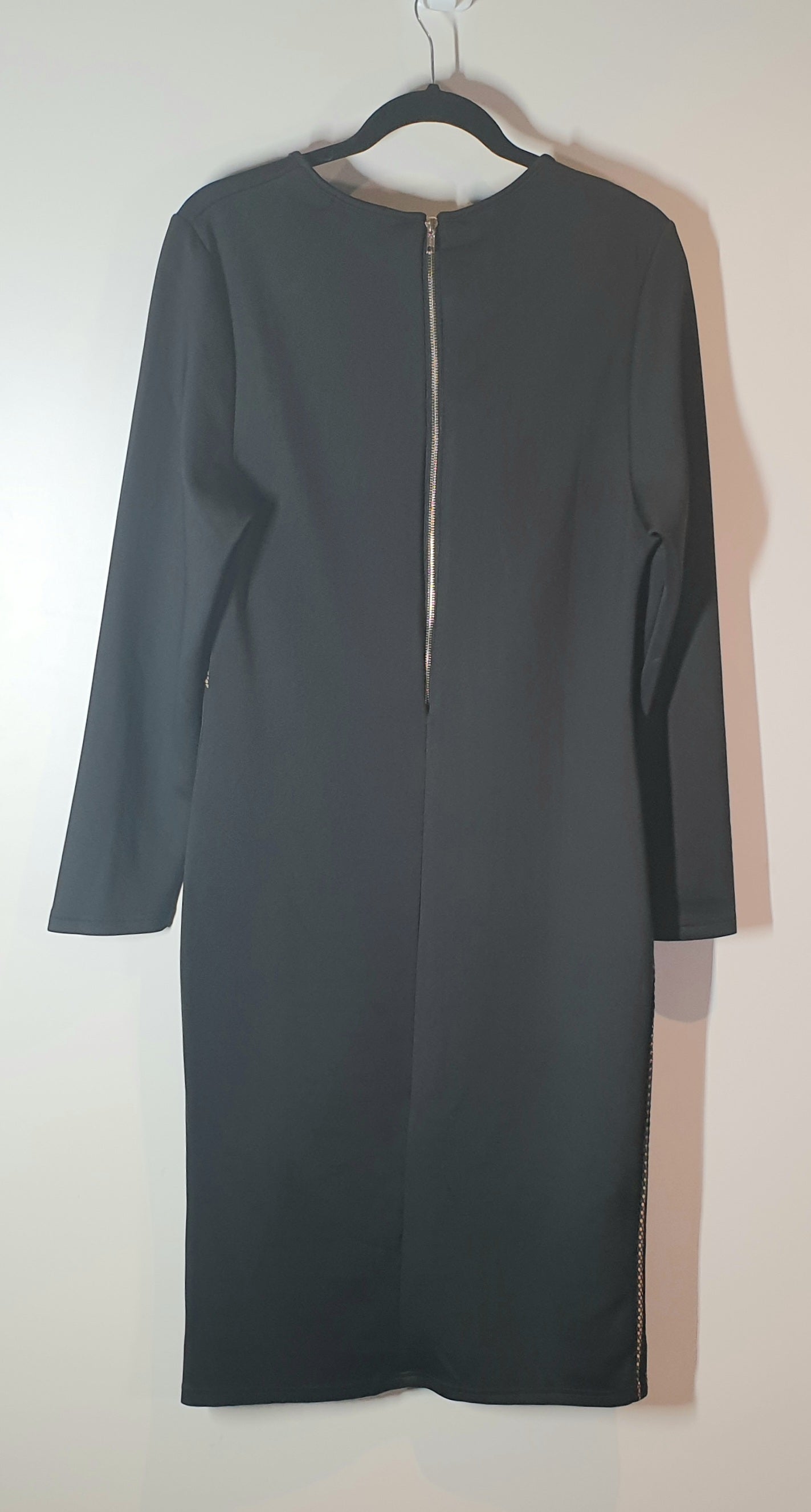 Black Boohoo Plus long-sleeve dress