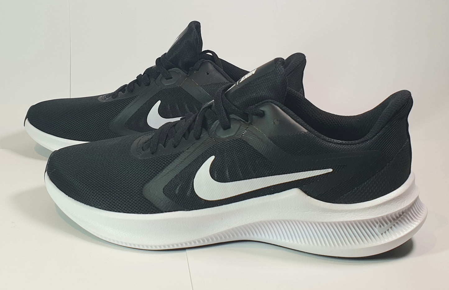 Nike Downshifter running shoe, black and white