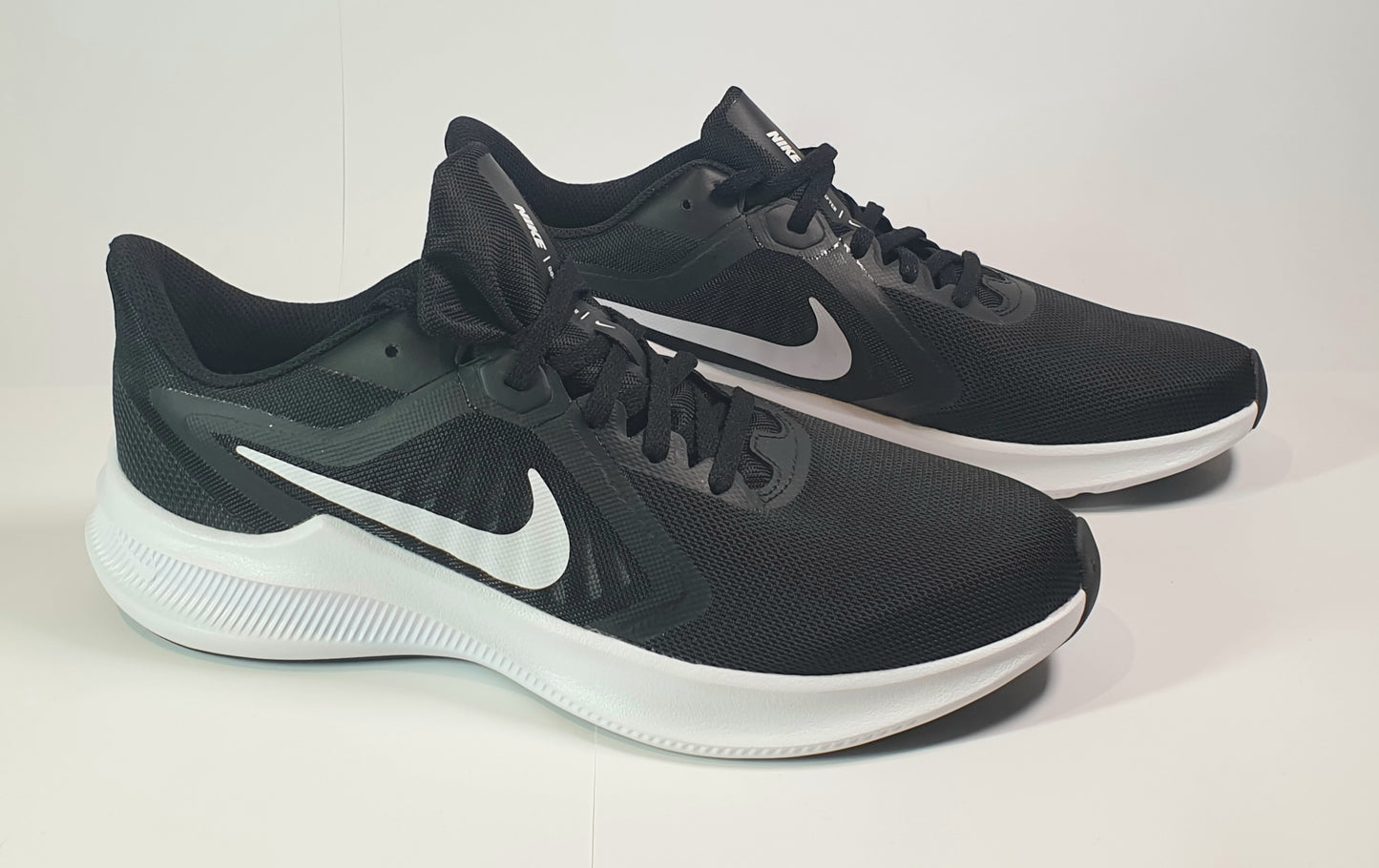 Nike Downshifter running shoe, black and white