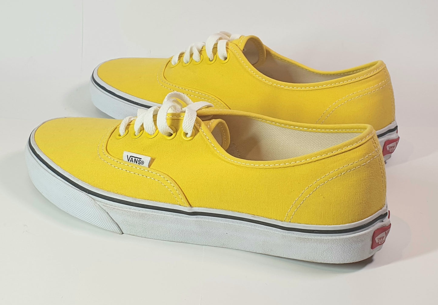 Vans Authentic low-top canvas sneakers in a yellow Womens