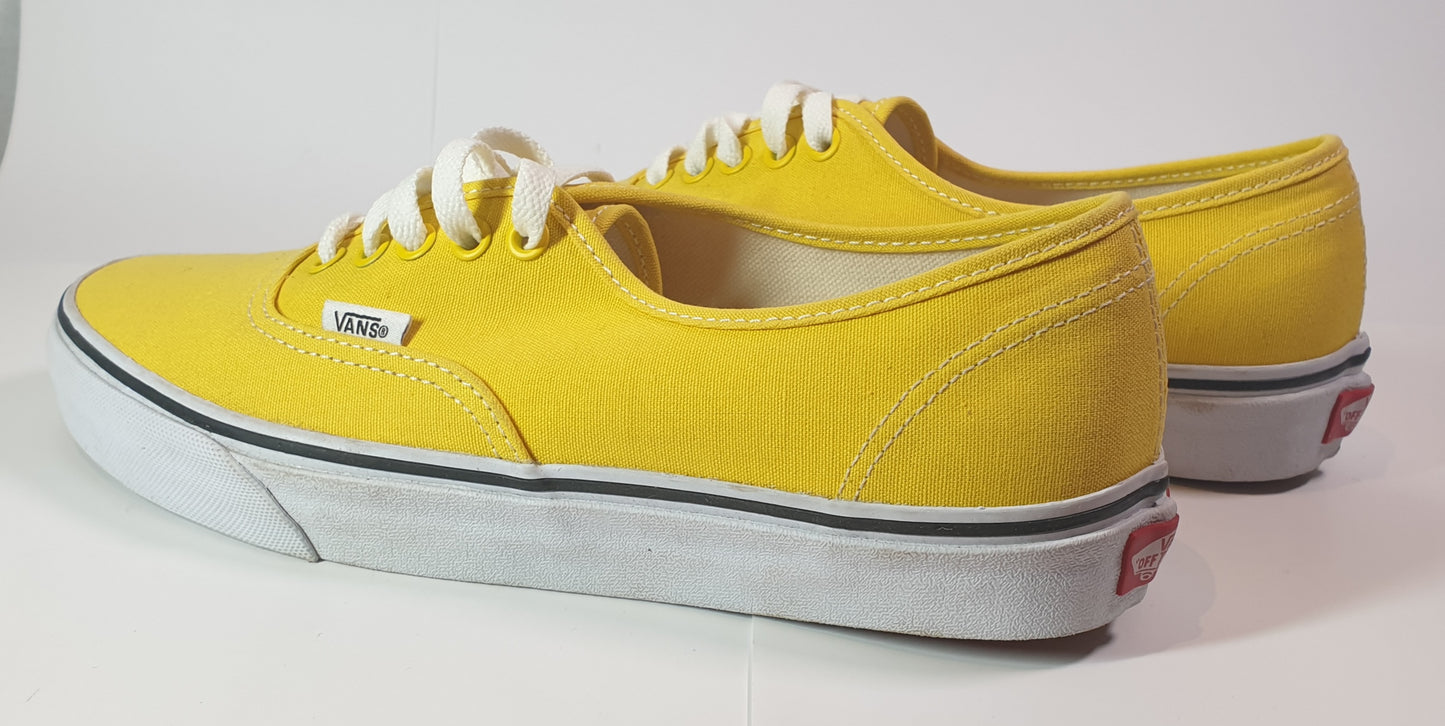 Vans Authentic low-top canvas sneakers in a yellow Womens