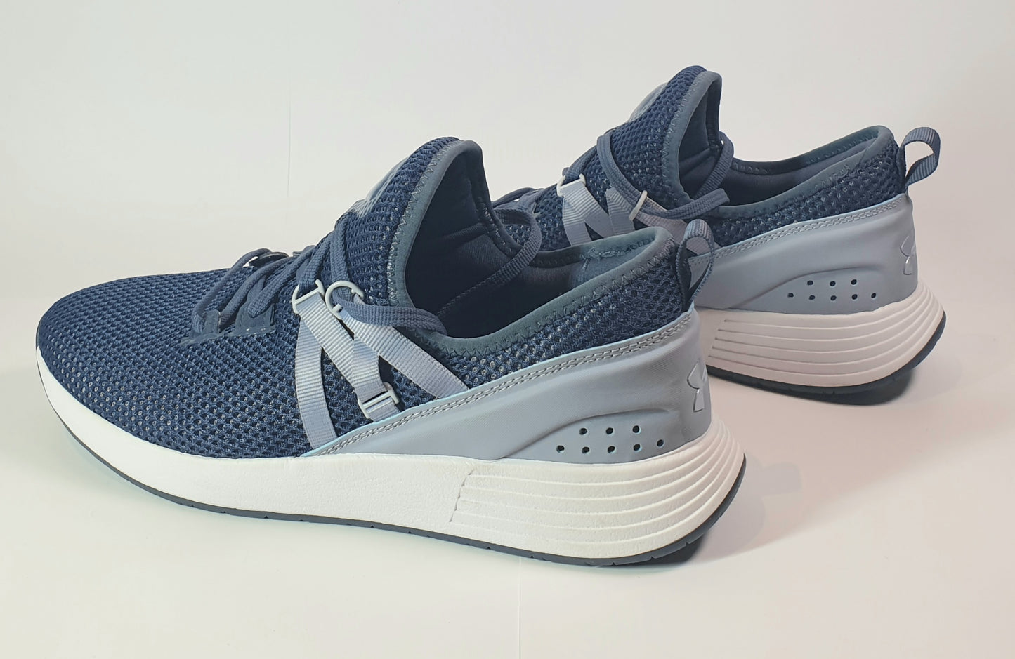 Under Armour Women's Breathe Trainer x NM cross-training shoes in a blue/grey