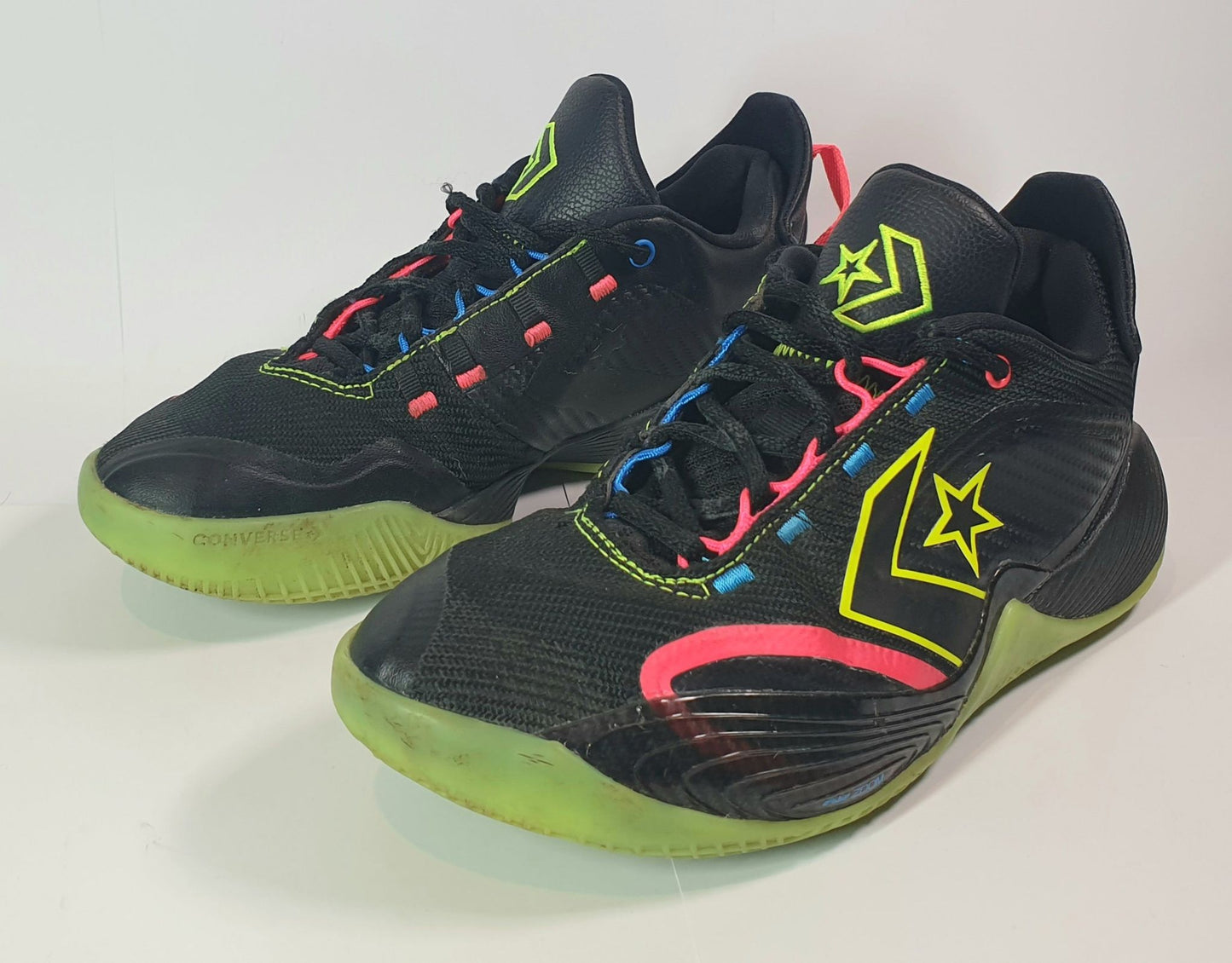 Converse All Star BB Shift 'Monster Clash - Black Volt' basketball shoe.