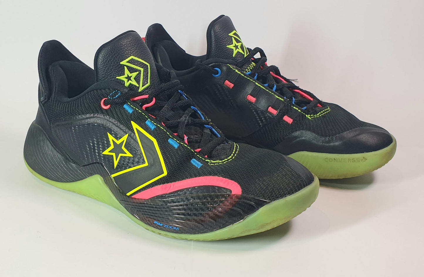 Converse All Star BB Shift 'Monster Clash - Black Volt' basketball shoe.