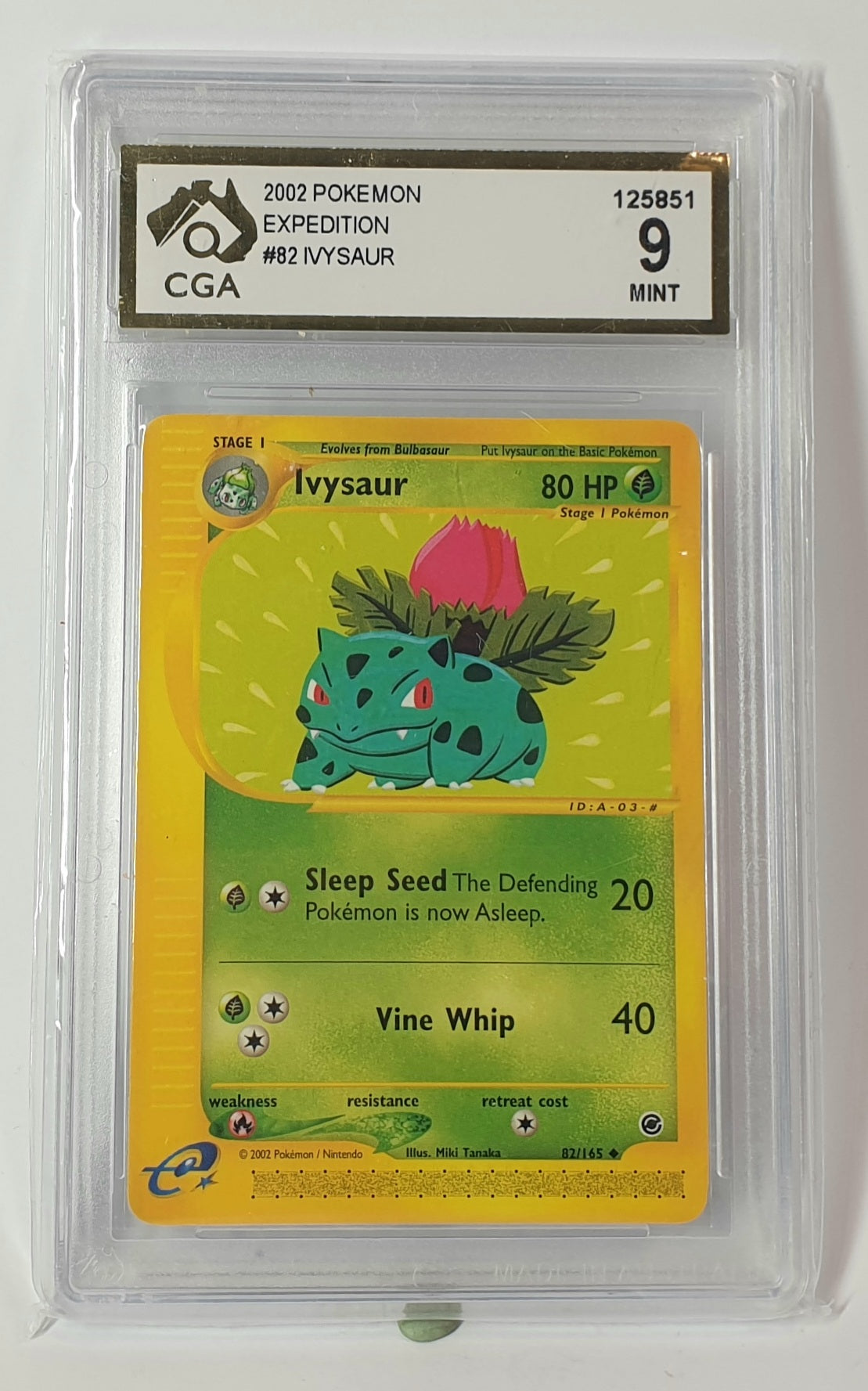Pokemon Trading Card Game Legendary Collection Ivysaur Graded Card #89 MINT 2002