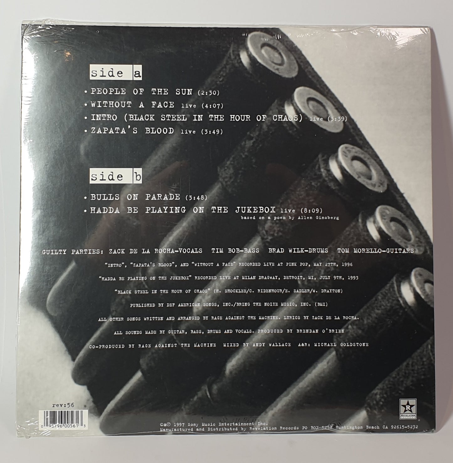 Rage Against The Machine – People Of The Sun - VINYL LP