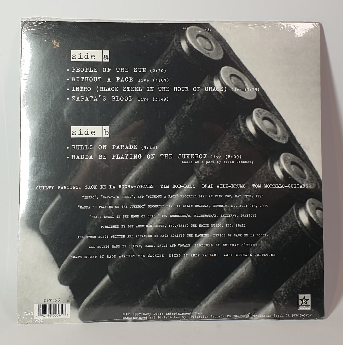 Rage Against The Machine – People Of The Sun - VINYL LP