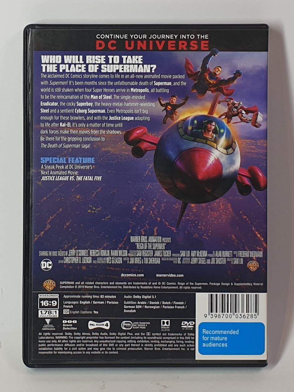 DVD REIGN OF THE SUPER MEN