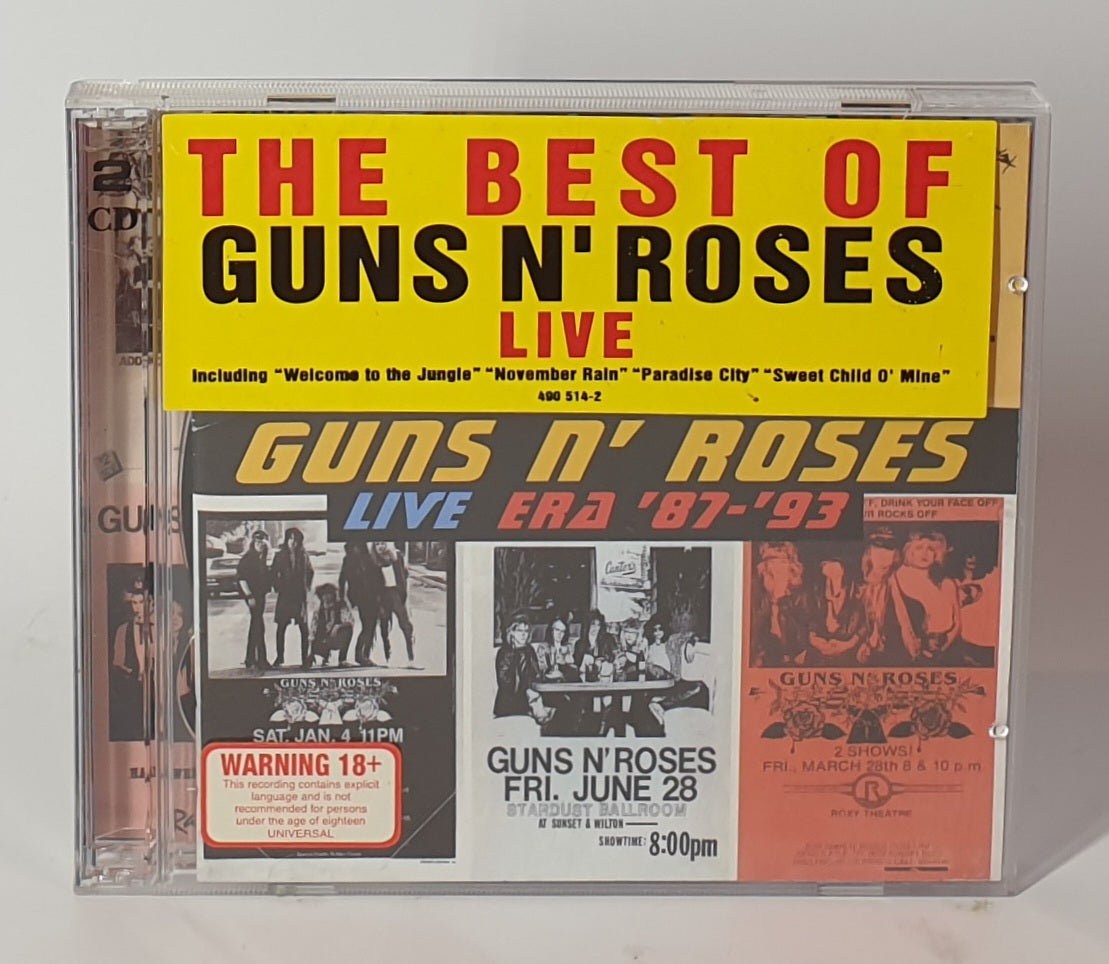 CD THE BEST OF GUNR N ROSES LIVE Era '87–'93