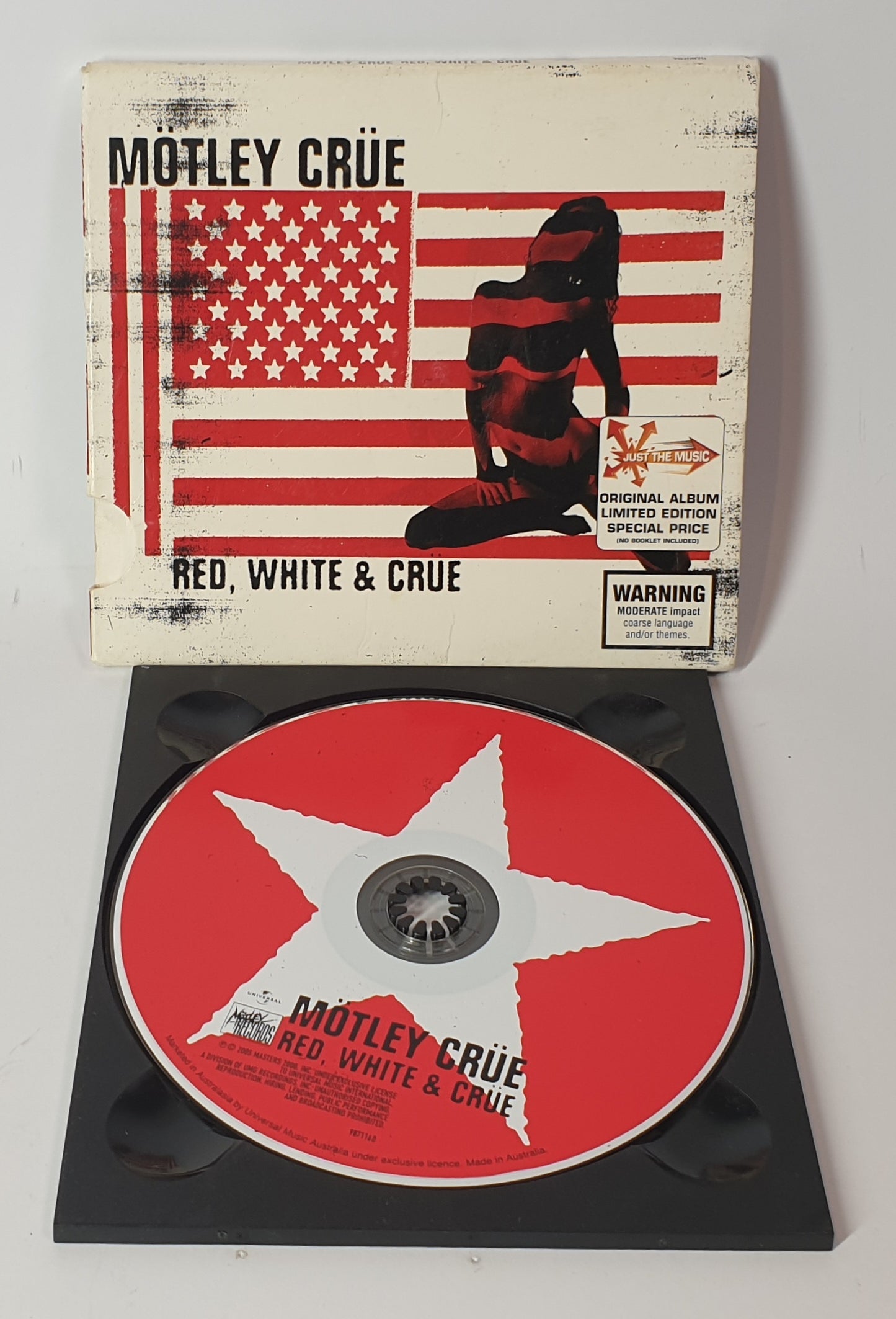 CD MOTLEY CRUE RED WHITE AND CRUE
