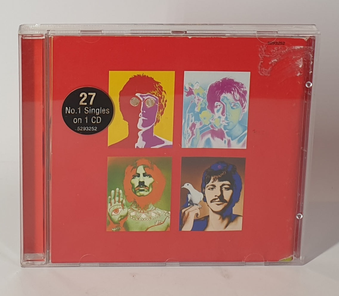 CD cover with colorful portraits and '27 No.1 Singles on 1 CD' label