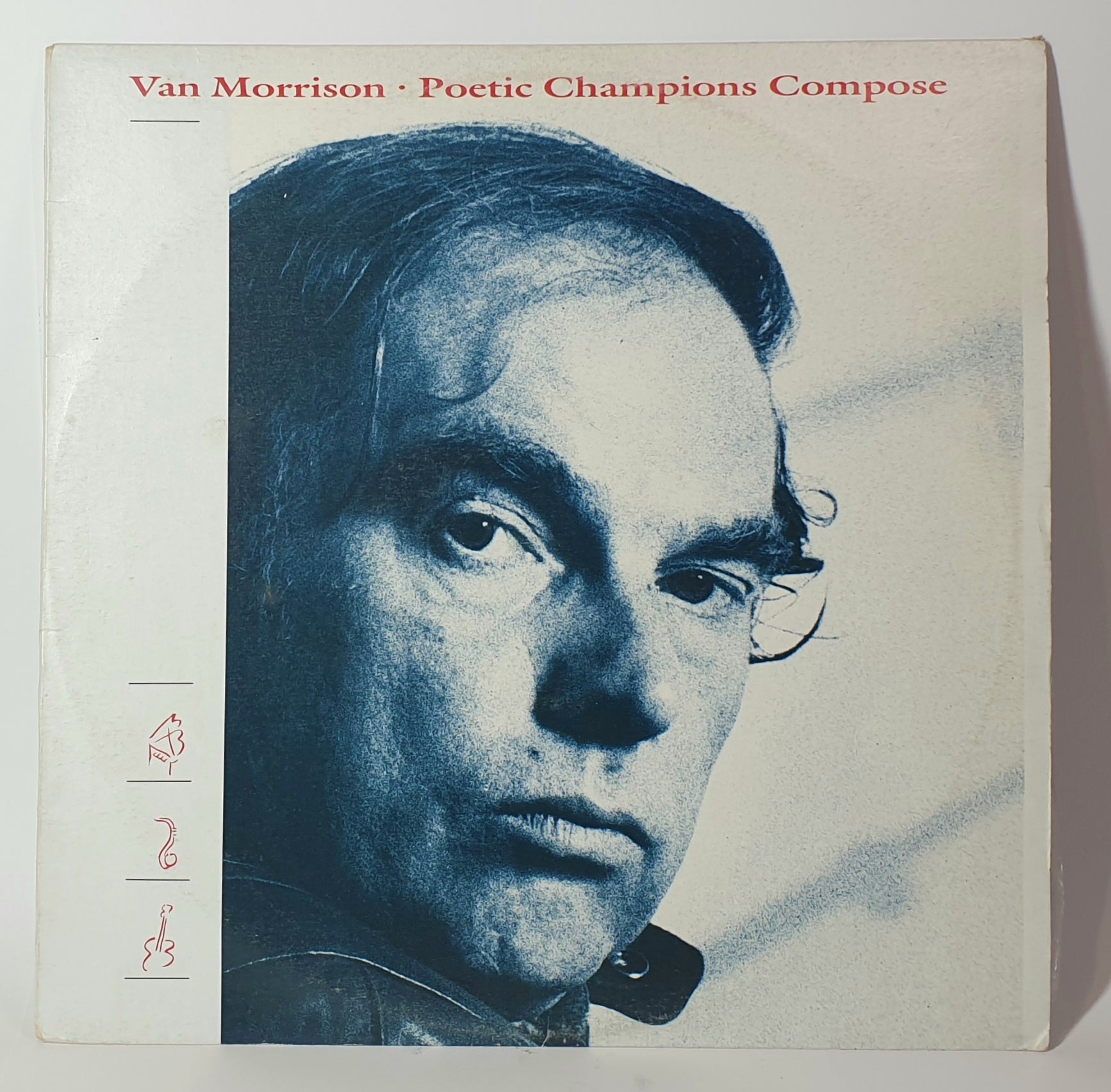 Album cover with a portrait of Van Morrison and text 'Van Morrison: Poetic Champions Compose'.
