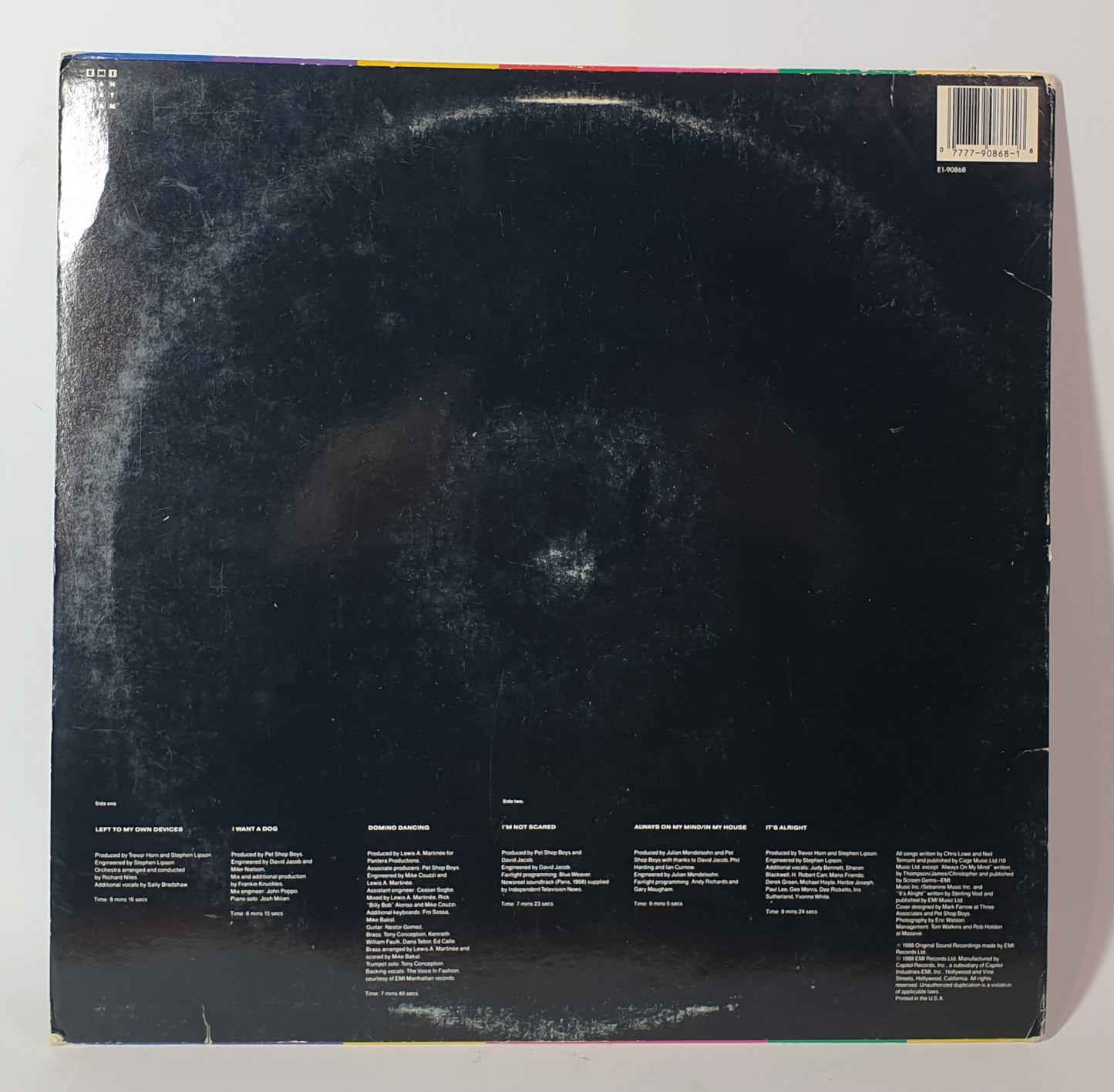 Pet Shop Boys - Introspective - LP Vinyl