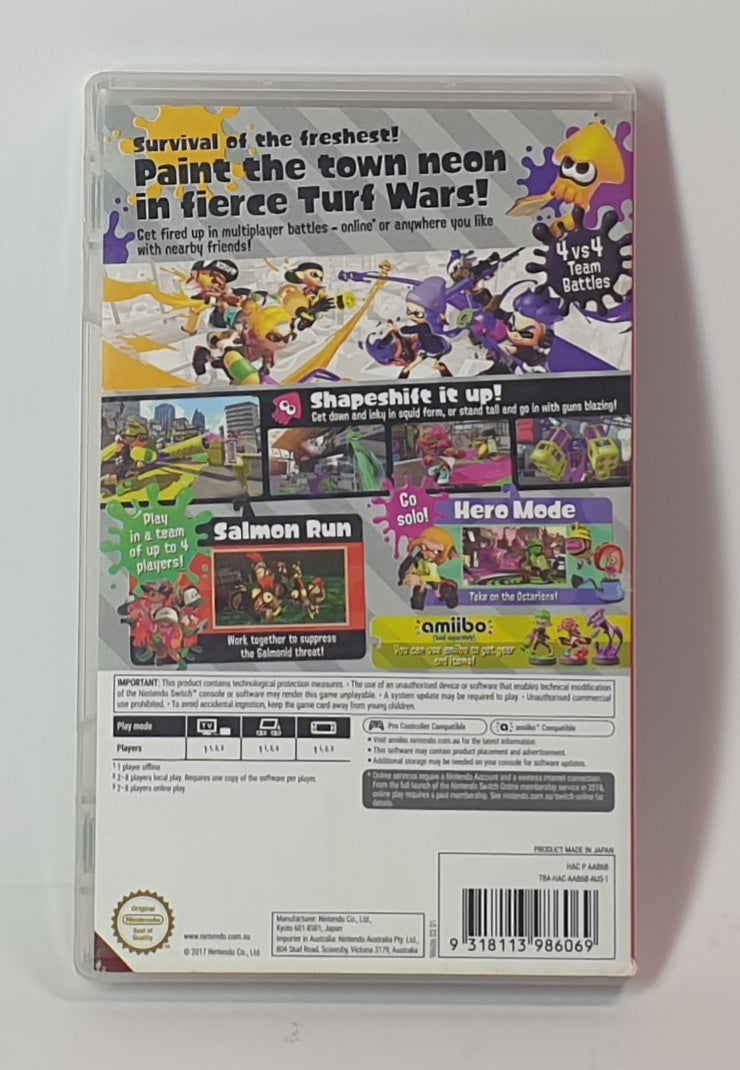 NINTENDO SWITCH SPLATOON 2