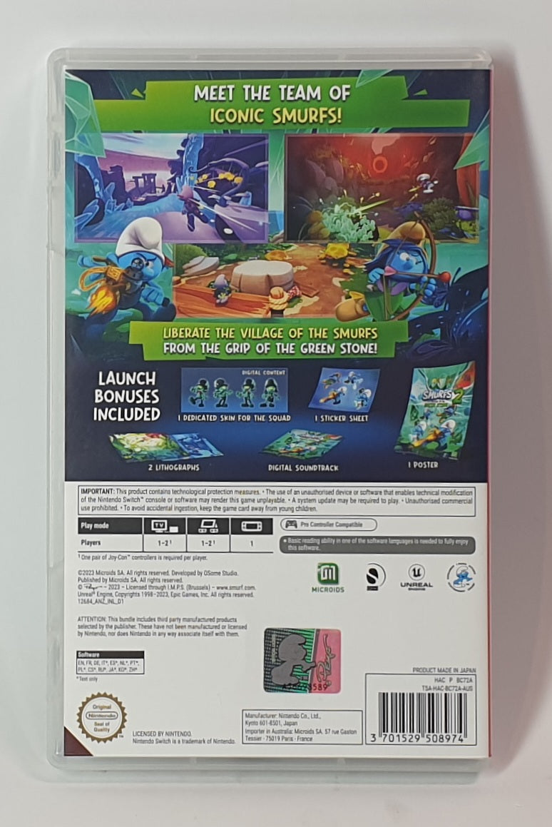 NINTENDO SWITCH THE SMURFS 2