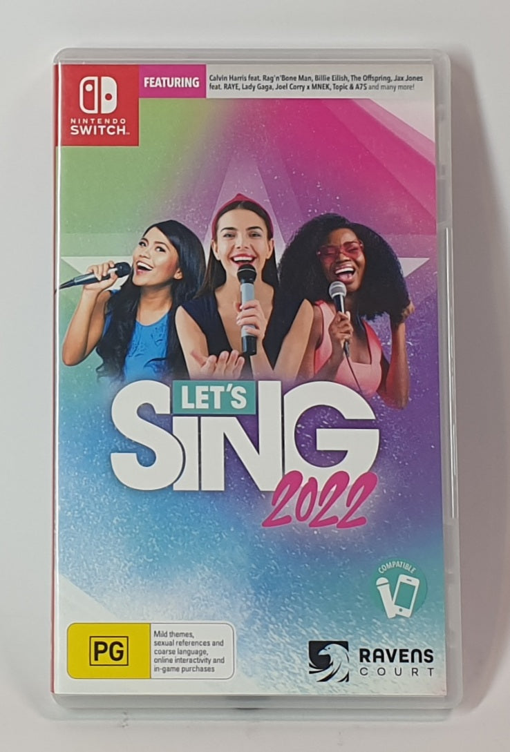 NINTENDO SWITCH LETS SING 2022