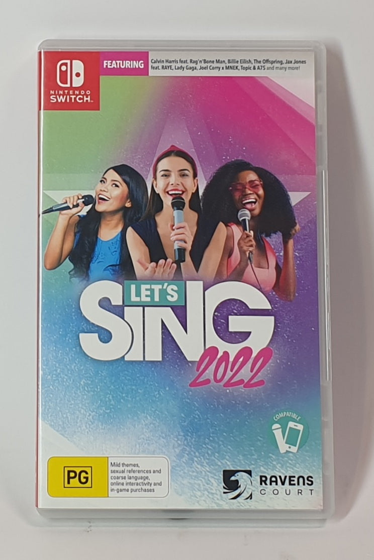 NINTENDO SWITCH LETS SING 2022