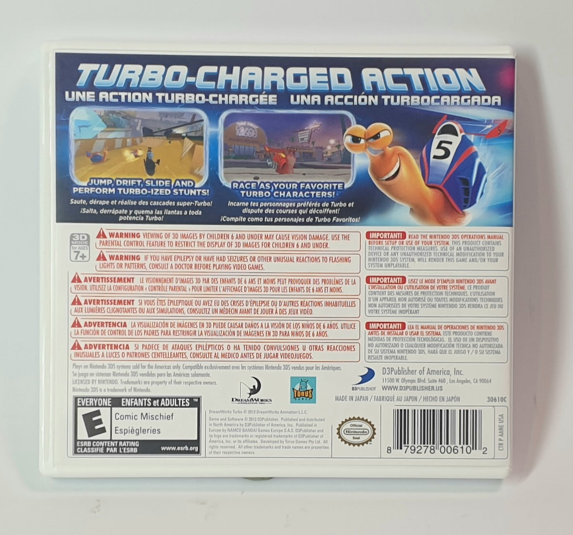 NINTENDO 3DS TURBO SUPER STUNT SQUAD