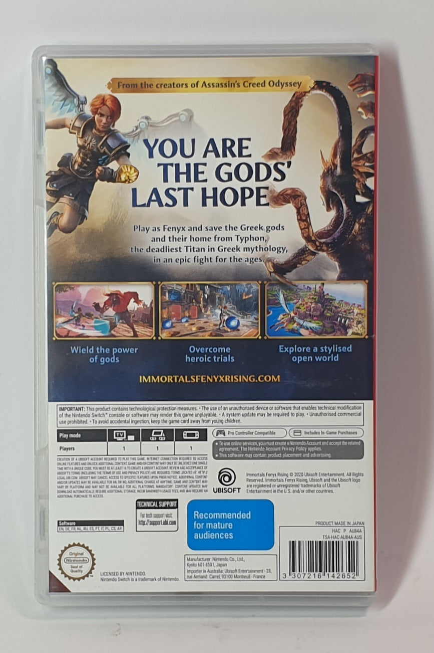 NINTENDO SWITCH IMMORTALS FENYX RISING