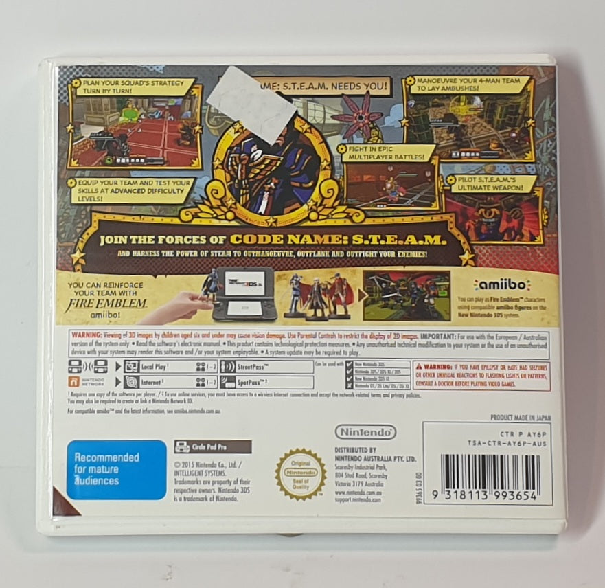 NINTENDO 3DS CODE NAME STEAM