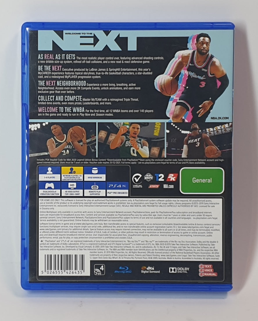 PS4 2K20 LEGEND EDITION