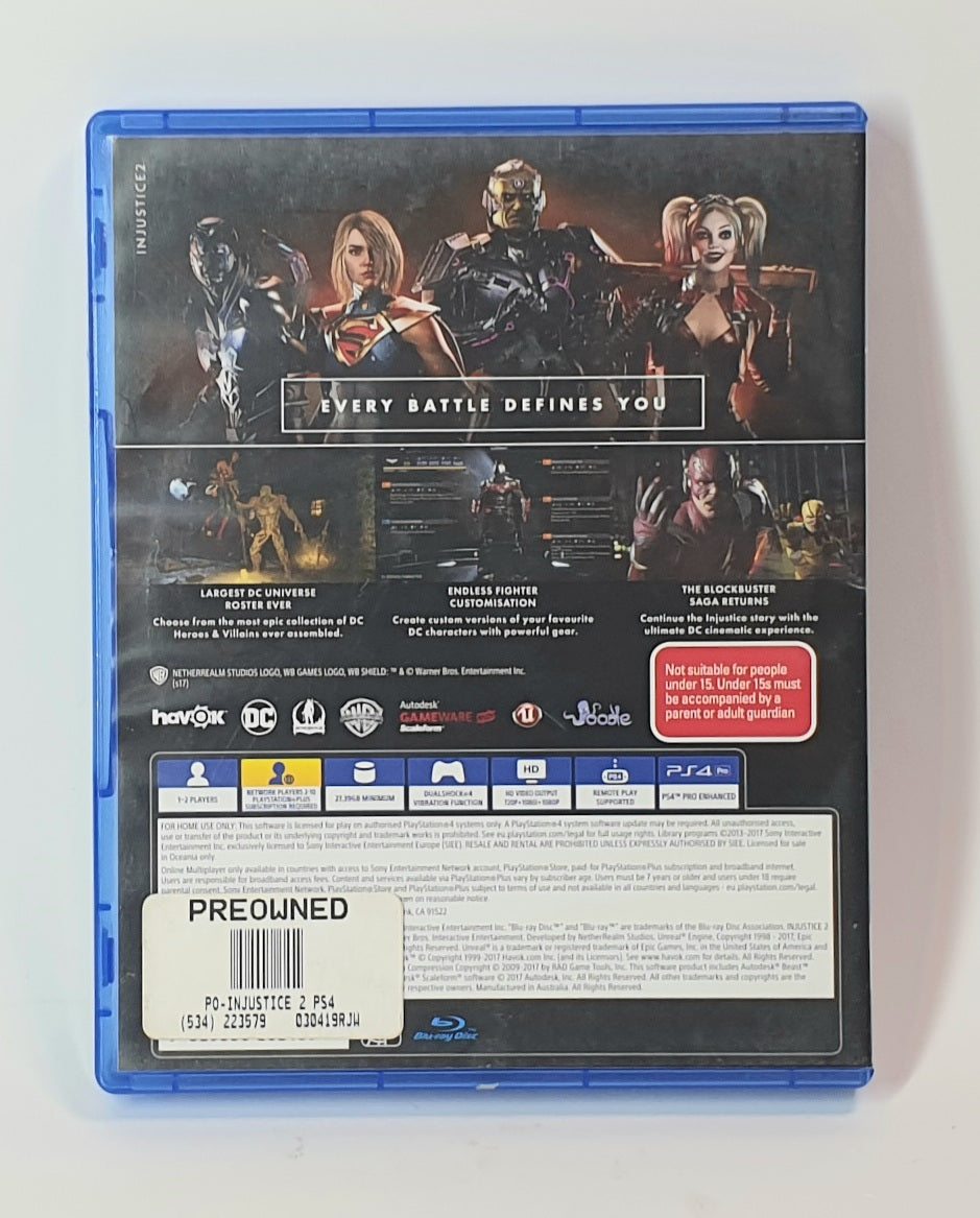 PS4 INJUSTICE 2