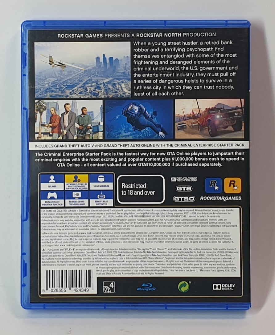 PS4 GRAND THEFT AUTO 5