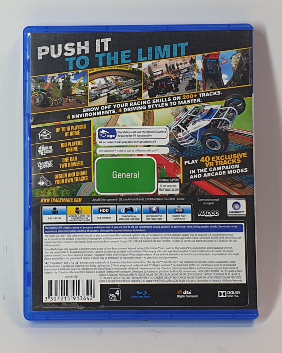PS4 TRACK MANIA TURBO