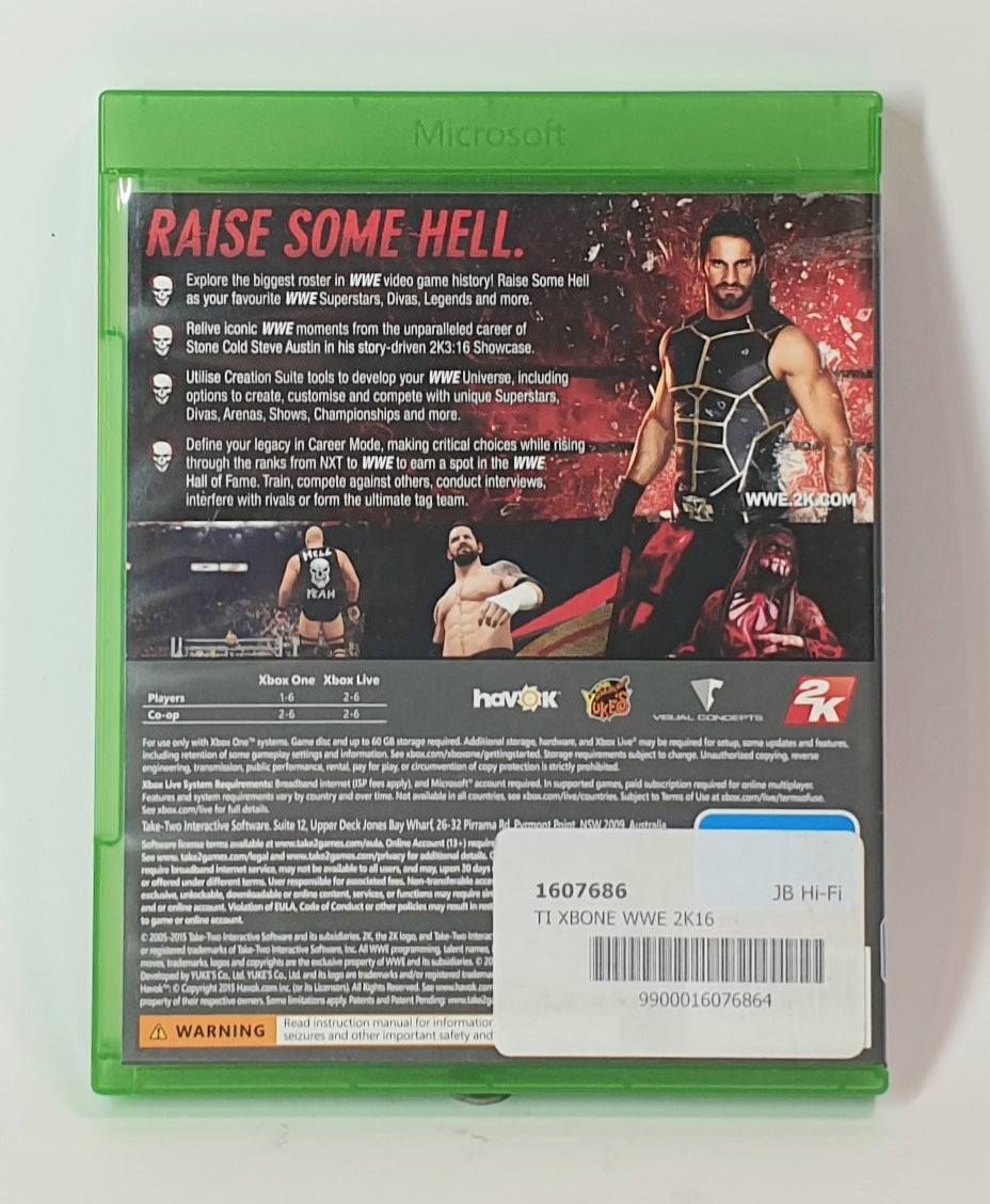 XBOX ONE W2K 16 WRESTLING