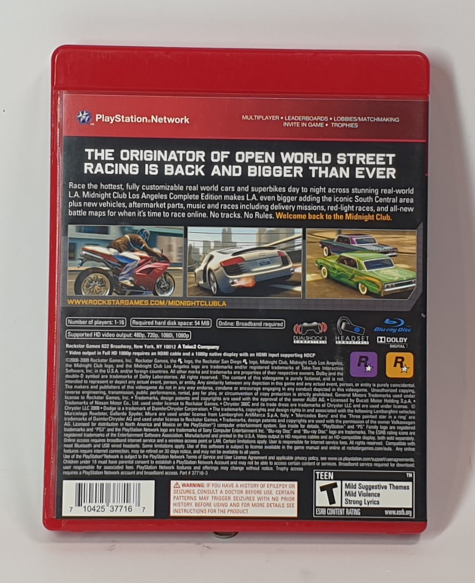 PS3 MIDNIGHT CLUB