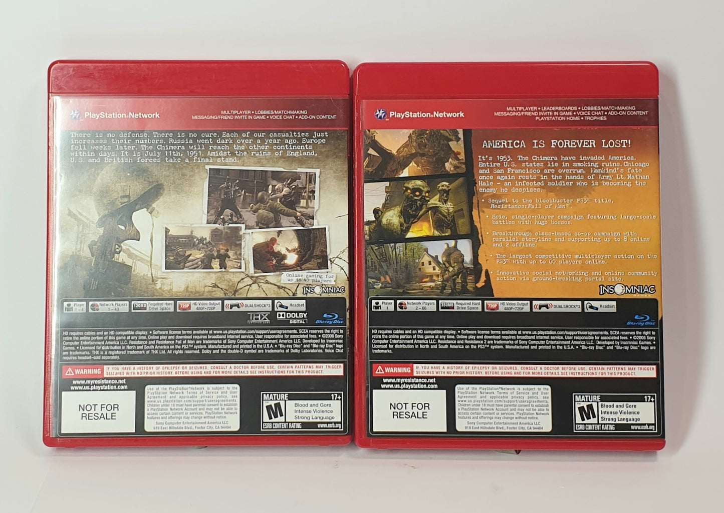PS3 RESISTANCE 2 DISC
