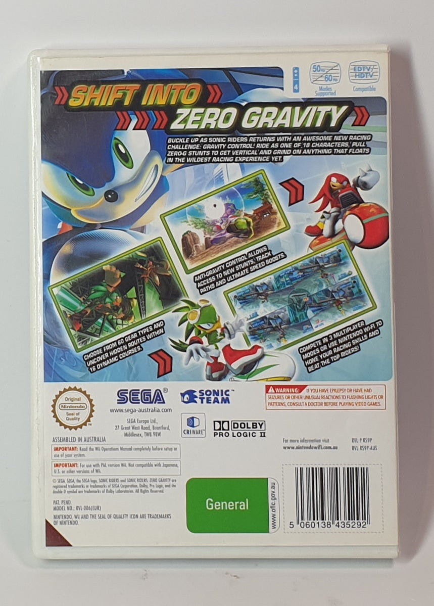 WII SONIC RIDERS