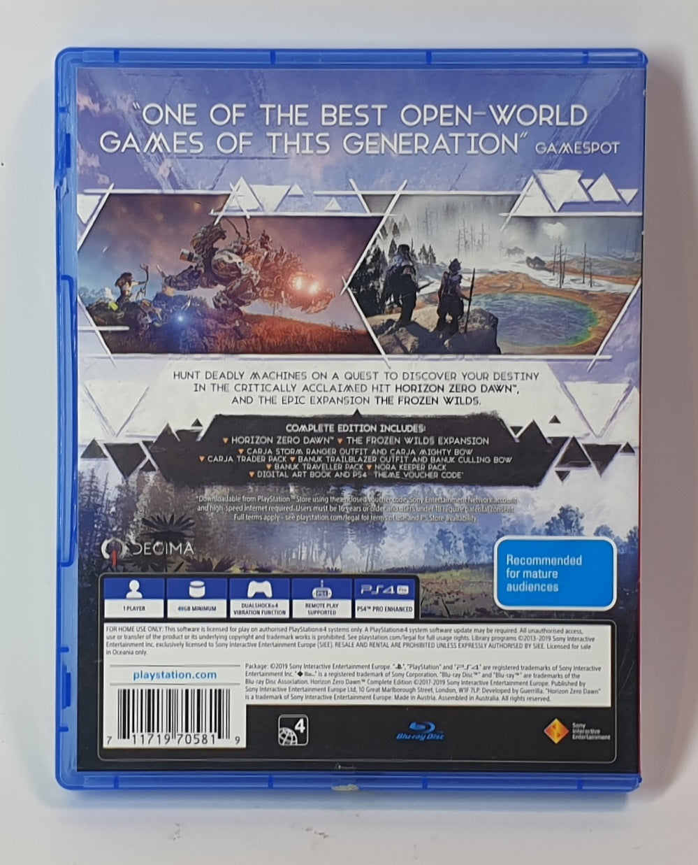 PS4 HORIZON