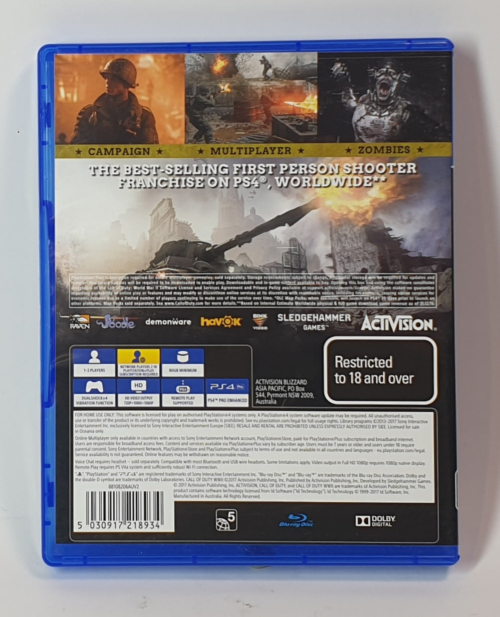 PS4 CALL OF DUTY WW2