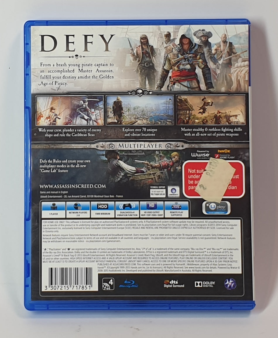 PS4 ASSASSINS CREED BLACK FLAG