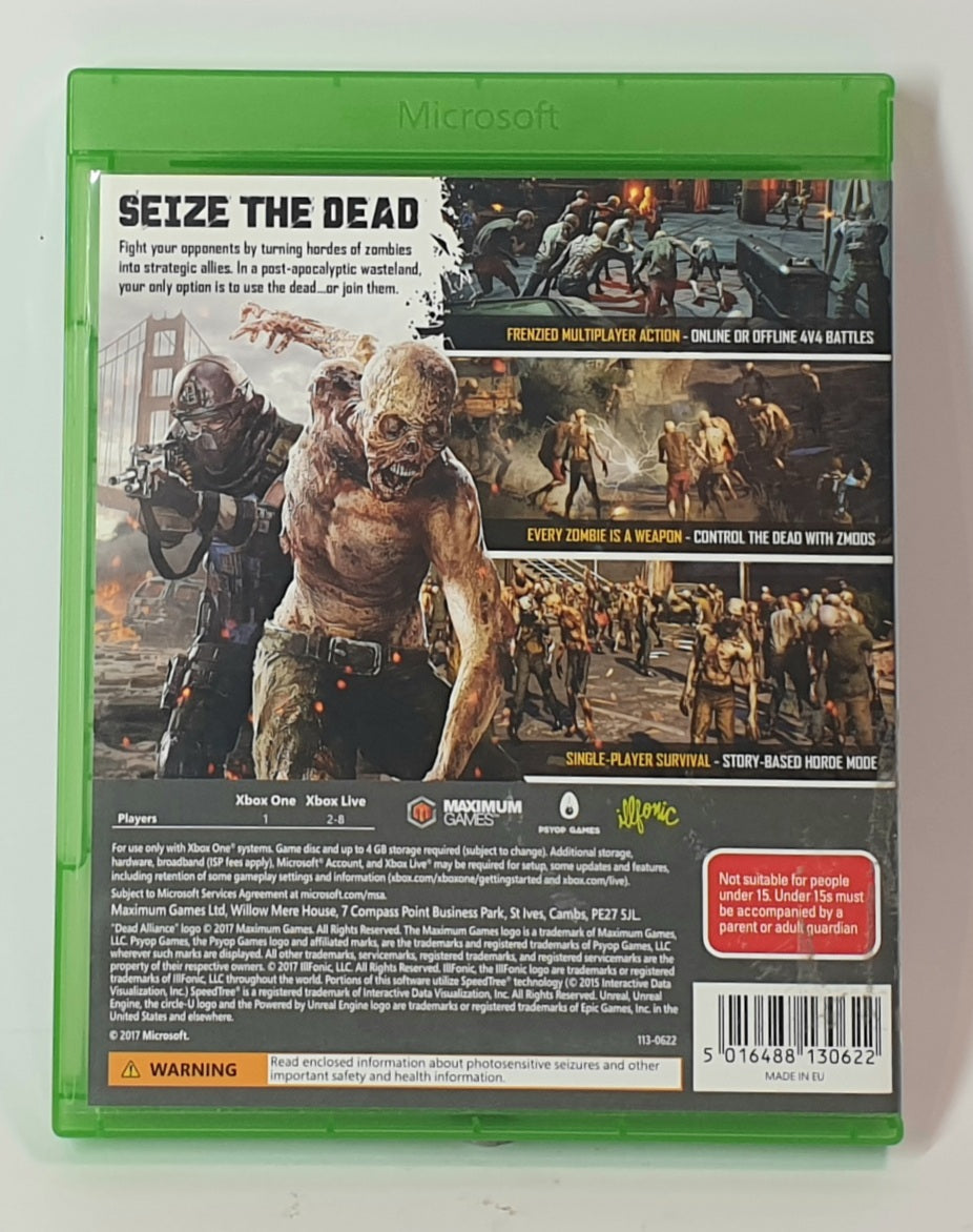 XBOX ONE DEAD ALLIANCE